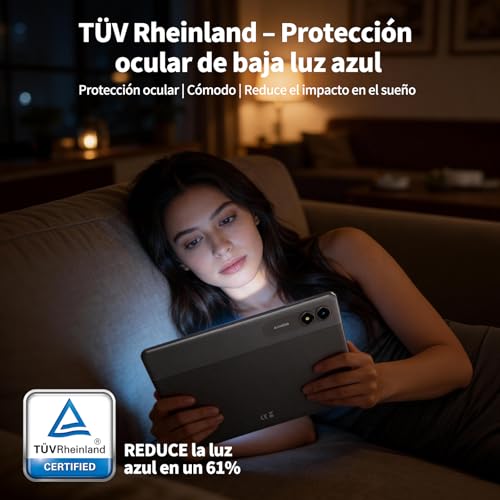 Miniatura 5 de Tablet 11 Pulgadas Android 16 Con Gemini Ai, 24gb Ram 128gb Rom, Pantalla 90hz Protección Ocular Tüv, Batería 8000mah Otg, Tableta Para Estudiantes, Adultos Y Niños, 4 Años Garantía
