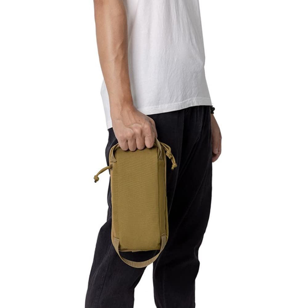Bolsa de Pecho táctica 1000D Bolsa antirrobo al Aire Libre Bolsa de Hombro Bolsa de Hombro Bolsa de Caza de Mano para Acampar Senderismo Viajes Móvil (Color : Tan)
