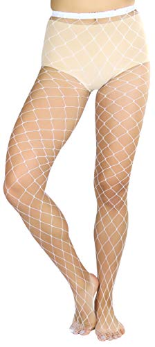 Image of ToBeInStyle Women's Large Fence Netting Pantyhose