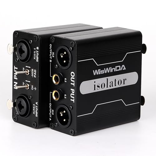 Aislador de bucle de tierra XLR para sistema estéreo doméstico y reproductor de audio doble canal
