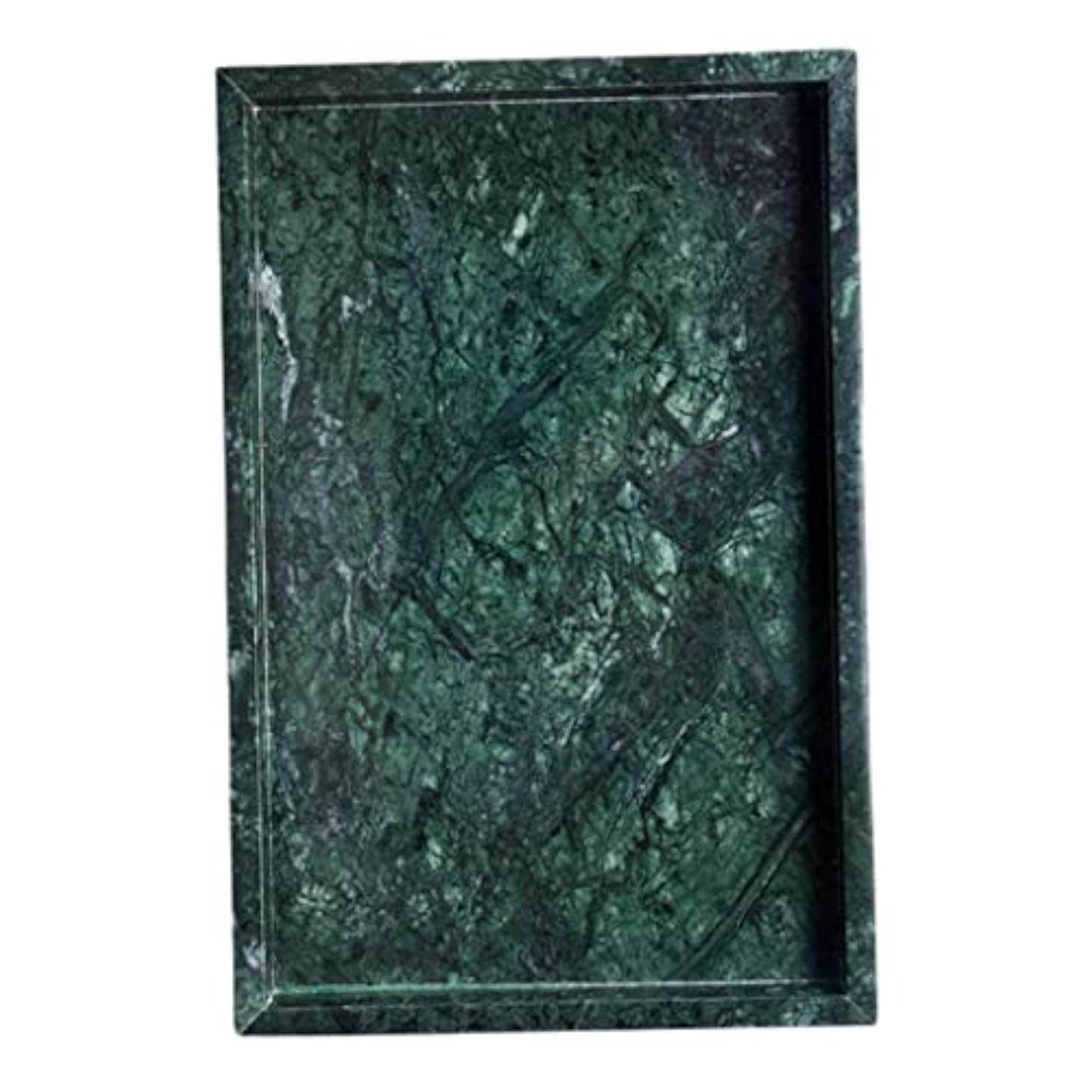 Marble Tray for Desktop Kitchen Organizer, Green