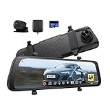 【Outstanding Visual Experience】The front camera boasts a Starvis CMOS sensor, high-performance ISP, and a 6-layer glass lens, delivering sharp 4K video (3840×2160P@30fps) for clear license plates and road signs. The rear camera, with 2K QHD WDR and a...