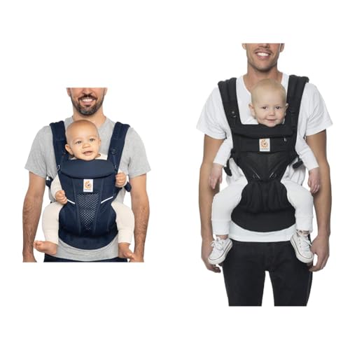 Ergobaby Omni Breeze & Omni 360 Baby Carriers Bundle - Breathable Mesh & All Positions (Newborn to Toddler)
