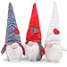 FuturePlusX Swedish Santa Gnome Plush, 3PCS Handmade Scandinavian Tomte Santa Scandinavian Gnome Plush Heart for Christmas Santa Decoration Table Decor
