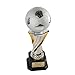Premium Ceramic Soccer Trophy – Silver and Gold Champion Award with Custom Engraving – Soccer Trophy for Players Coaches and Soccer Teams – Recognition Award for Tournaments Leagues and Clubs