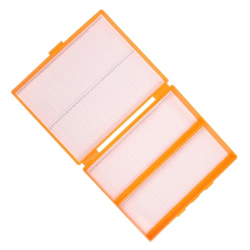 CONGARTENO 大容量 収納 プラスチック顕微鏡スライドケース 病理用スライド整理ボックス 透明蓋付き ラボ用収納ボックス 多機能