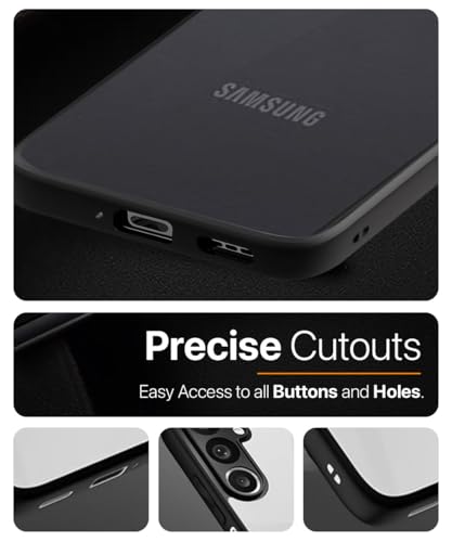 Image of WOW IMAGINE Translucent Hybrid Back Case Cover for Samsung Galaxy M36 5G | Samsung Galaxy F36 5G Smoked Matte Back | Shock Proof 360 Degree Protection | Protective Hard Case - Matte Black