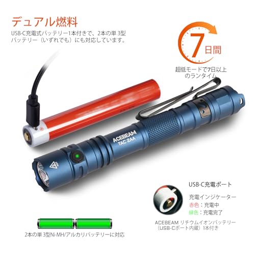 ACEBEAM TAC 2AA-懐中電灯 の商品画像 3