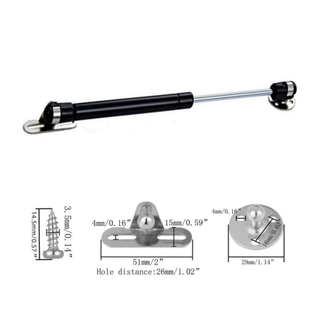 Gas Struts for Cabinets & Drawers - FREE SHIPPING -3 Gas Struts for Cabinets & Drawers - FREE SHIPPING -3