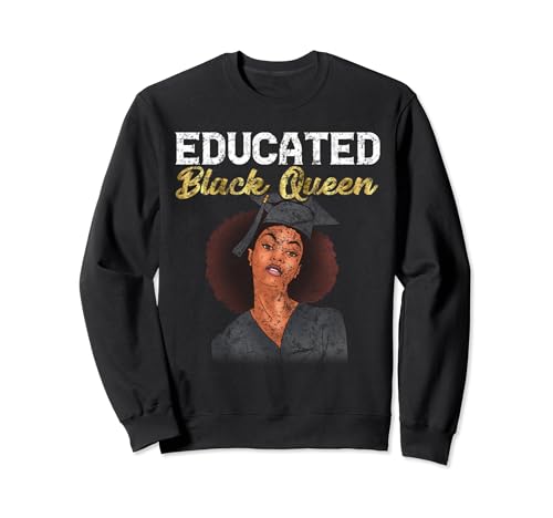 Black Girl Graduación Grunge Hermandad HBCU Seniors 2024 2025 Sudadera