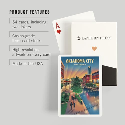 Baraja Póker Oklahoma City River Walk 52 Cartas miniatura 3