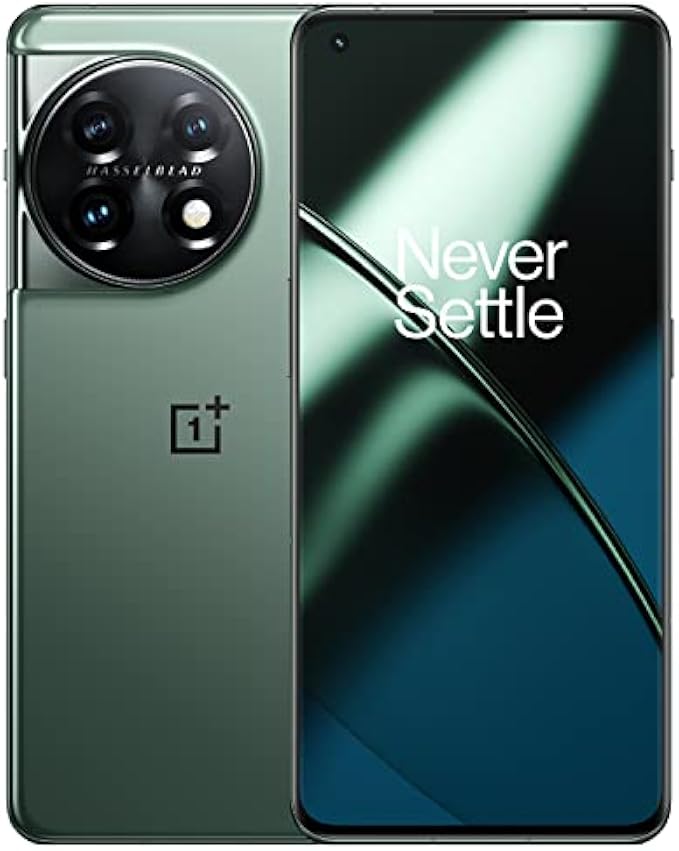 OnePlus 11 5G | 16GB RAM+256GB | Dual-SIM | Eternal Green | US Factory Unlocked Android Smartphone | 5000 mAh battery | 80W Fast charging | Hasselblad Camera | 120Hz Fluid Display | 4nm Processor