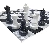 MegaChess 25 Inch Plastic Giant Chess Set with Hard Plastic Chessboard