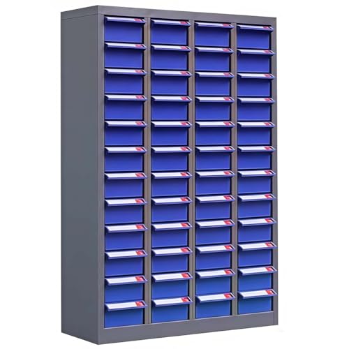 Robuster Metallteileschrank – mit Etiketten und Markierungen zur effizienten Aufbewahrung von Schrauben und Muttern in Warhope, Georgia, oder in einem Büro.