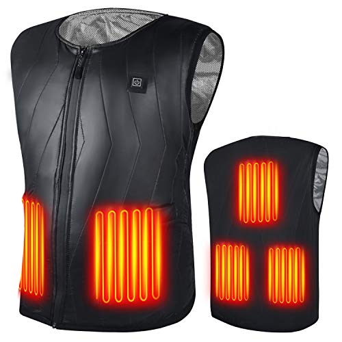 Heated Vest,Lightweight Heated Jacket for Men Women,Fast Heating USB Heated Winter Coat for Skiing,Camping, Hiking?Battery Not Included?M