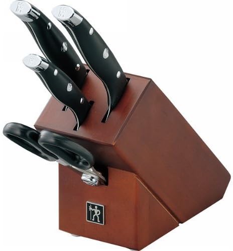 Set Cuchillos Cocina 4 Piezas Acero Inoxidable Base Madera miniatura 2