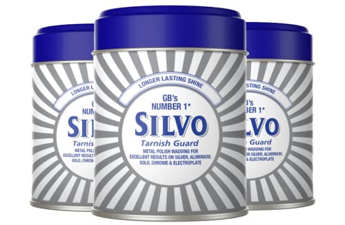 Silvo Tarnish Guard Metal Polish Wadding I All Purpose Metal Polish For Silver Gold Aluminium Chrome & Electroplate I Size: 75g (Pack of 3)