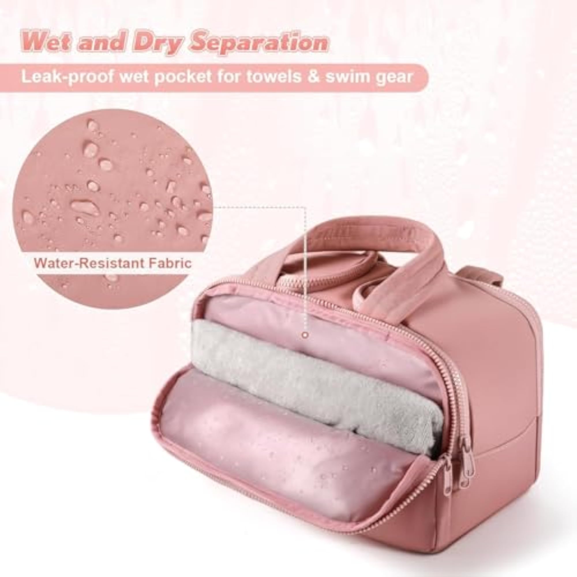 Travel Toiletry Bag, Lightweight Large Wide-Open Organizer