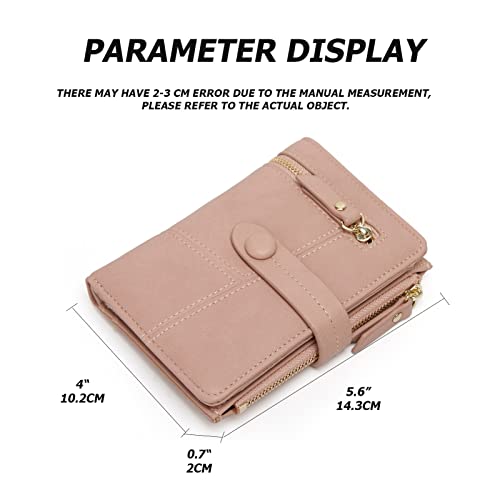 Image of myfriday Women's Mini Short Card Holder Fashion Ladies Tri-fold Small Wallet Clutch Purse