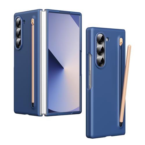 Protection Samsung Galaxy Z Fold 5 antichoc étui fin bleu porte-stylet