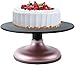 HXR Gramofon do ciasta Obrotowy ciasto Turntable Revolving Cake Stand Cake Dekorowanie Zapasy Urodzinowe Tort Gramofon do wypieków i Babeczek Gramofon do ciasta (Color : Rose Gold, Size : 12 inch)