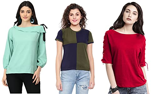 Image of DHRUVI TRENDZ Women Tops | T Shirt for Women | Tops for Jeans for Women | Western Tops for Women Stylish | T-Shirt for Women