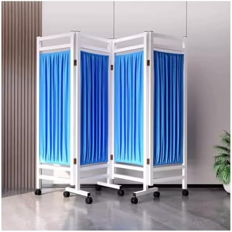 6 Ft Tall Foldable Privacy Screen on Wheels - Portable Room Divider for Medical Clinics, Nursing Homes, Spas & Labs - Ideal Privacy Solution for Patient Care and Comfort