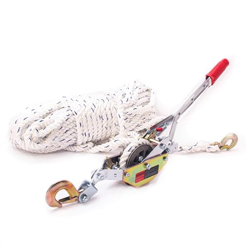 VOPEPZG Rope Puller 3/4 Ton Capacity with 100' of...