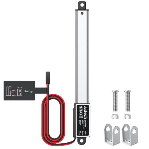 Image of Justech 100mm/4" 96N/21lbs Mini Linear Actuator 12V 9.5mm/s IP54 Waterproof