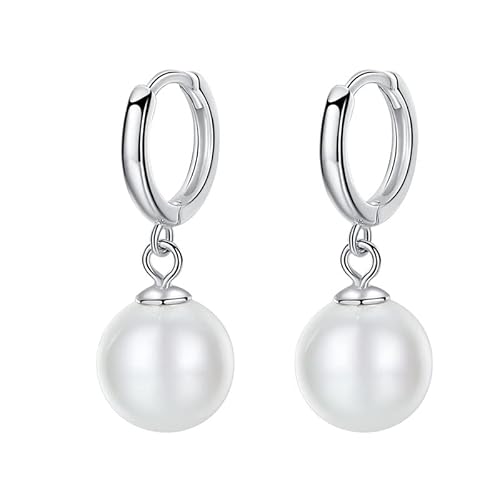 Caondy Dangle Pearl Earrings For Women Set Girls Drop Stud Earrings Jewelry Hypoallergenic Sterling Silver Ear Ornaments That Can Be Worn For Weddings #TOP1