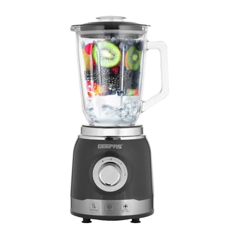 Geepas 700W Glass Jug Blender for Smoothies Cover