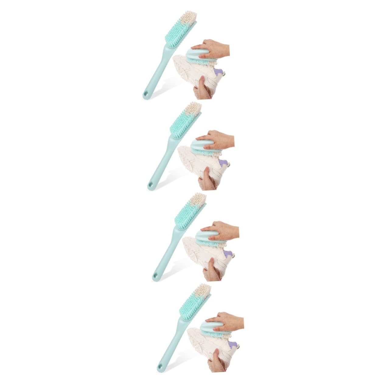 LIFKOME 4 Juegos De Cepillos De Lavandería con Mango Ergonómico Y Cepillos para Fregar Zapatos Versátiles para La Limpieza De Tapicería Y Alfombras.