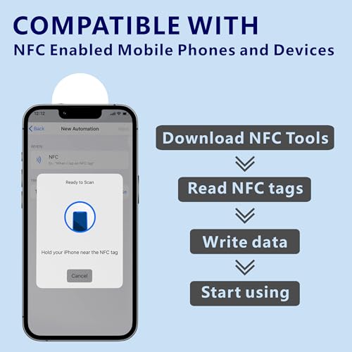 Image of 30Pcs NFC Tags NTAG215 NFC Stickers NFC Chips Programmable NFC Tags Compatible with All NFC-Enabled Smartphones and Devices
