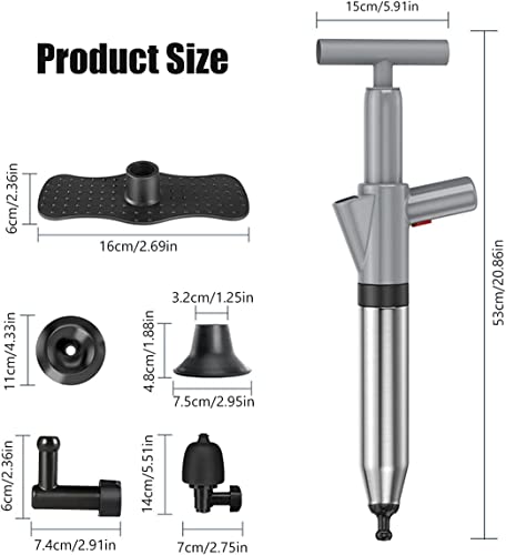 EndyAk Witte hoogefficiënte drukpompreiniger voor keukenriolen, toiletten en gootstenen - Image 4
