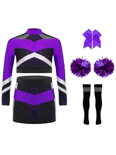 Tenue meneuse chœur violette 13-14 ans qui résiste aux entraînements intensifs de danse
