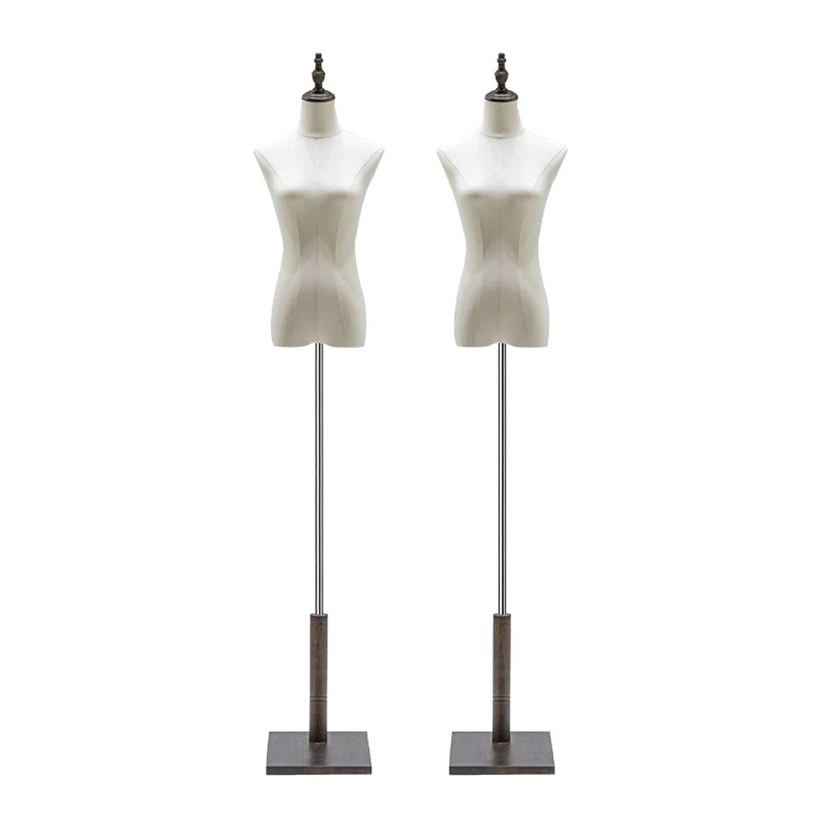 Female Mannequin Torso Dress Form, Adjustable Height, For Clothing Display, Boutique, Tailor, Studio