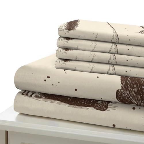 Parure de lit cochon d'inde microfbre housse de couette single 140x200