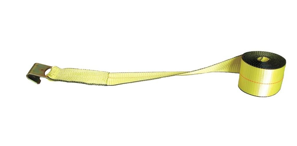 Tiedown, Winch Strap, WLL5000 lb, Flat Hook