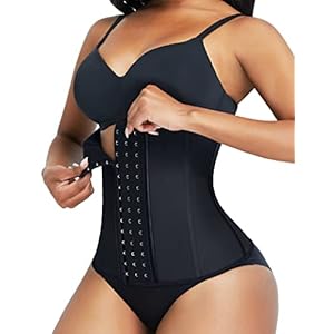 FeelinGirl Taille Trainer voor Dames Latex Training Sport Onderborst Korset Buikweg Taillevormer Cincher Shaper Corsage…