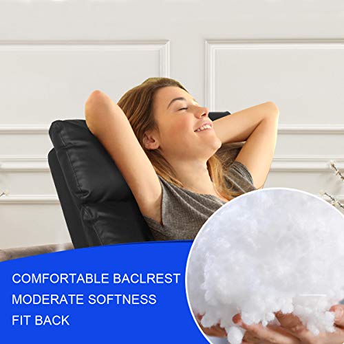 Polar Aurora Massage Recliner Chair Pu Leather Vibratory Massage Function Theater Chair Ergonomic Lounge For Living Room(Black) #TOP5