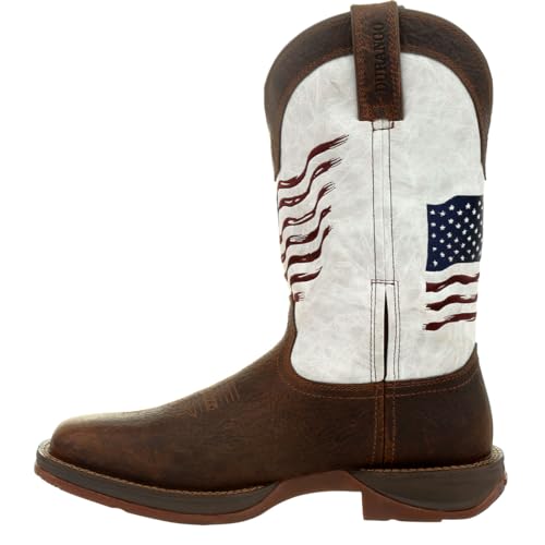 Durango Distressed Flag Embroidery Western Boot Size 11.5(W) by Durango - Image 7