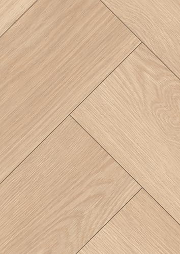 Muster EGGER NatureSense Herringbone Laminat EL2133 Baronia Eiche sand 297x168mm