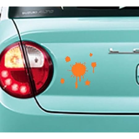 Amazon スプラッシュインクステッカー 室外や車にも貼れる防水タイプ カッティングステッカー Sp O ステッカー デカール 車 バイク
