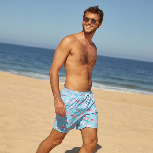 Image of maamgic Mens Swim Trunks Quick Dry Swim Shorts with Mesh Lining Funny Swimwear Bathing Suits 7inch