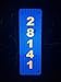 Custom Reflective Blue 911 Address Aluminum Sign