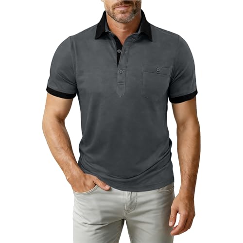 Polo pour homme adulte à manches courtes léger pour le golf et le bureau