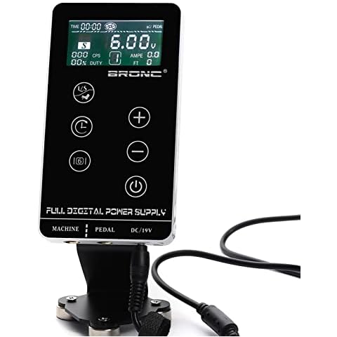 BRONC Professional Tattoo Power Supply Touch Screen Digital LCD for Tattoo Machines Cover