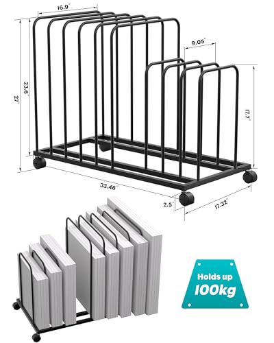 Image of Art Canvas Storage Rack, Adjustable Art Storage Rack, Art Drying Rack Metal Storage Stand, Art Print Display Rack With Wheels for Large Canvas Boards, Panel, Crafts Drying & Print Racks