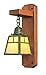 Arroyo Craftsman AWS-1ECR-RC A-Line Mahogany Wood Sconce Without Overlay, Raw Copper Metal Finish, Cream Glass