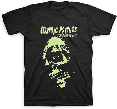 Photo de TANGTTAO Men's Cosmic Psychos - Too Dumb to Die T-Shirt (Black)